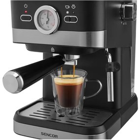 Sencor macchina espresso leva 1050W/230V nero/cromo opaco
