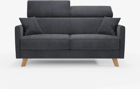 Francy divano letto con poggiatesta regolabili - 100% sfoderabile in elegante tessuto smacchiabile T30