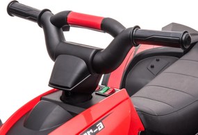 Mini Quad Elettrico per Bambini 12V Fari a LED Rosso...