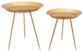Vaso decorativo CIRCOLAREGAMBE in resina giallo / dorato H 67 cm