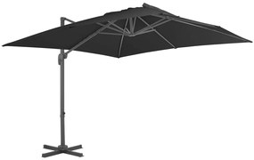 Ombrellone A Sbalzo Palo İn Alluminio 300x300 Cm Antracite /