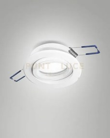 Narka faretto incasso tondo orientabile d.8,2cm h2,5 bianco attacco...