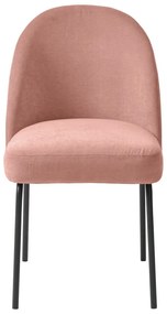 Sedia da pranzo rosa Creston - Unique Furniture