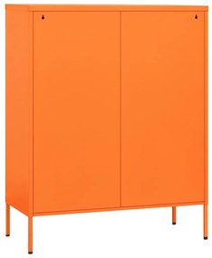 Cassettiera arancione 80x35x101,5 cm in acciaio