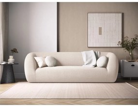 Divano in tessuto bouclé crema 230 cm Essen - Cosmopolitan Design