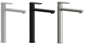 Miscelatore lavabo alto Mariani serie Artic in ottone spazzolato
