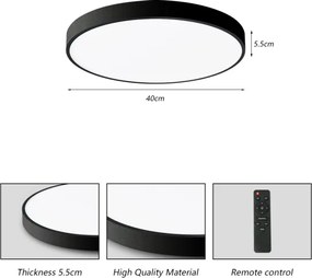 Brilagi-LED Lampada dimmerabile POOL SMART LED/48W/230V 40 cm Wi-Fi Tuya+DO nero