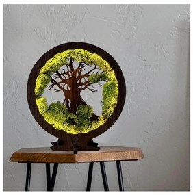 Li-Go 23604/DUB2 - Lampada decorativa da tavolo dimmerabile a LED/12W/230V 20x22 cm rovere