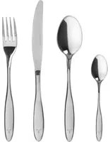 Set 4 posate Benny Setti lettera V in acciaio inox con incisione