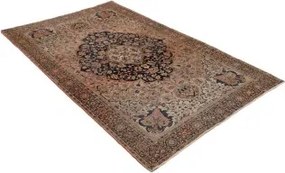 Antik Medaglione Floreale Rosa Antico Blu Scuro 128x200 Cm
