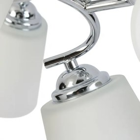 Plafoniera PAFOS 5xE27/15W/230V cromo lucido