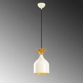 Lampada a sospensione SIVANI 1xE27/40W/230V bianco/ramato
