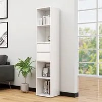 Libreria Bianca 36x30x171 cm in Legno Multistrato 802867