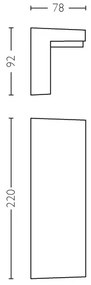 Philips 16483/93/P0 - Applique a LED da esterno BUSTAN 2xLED/4,5W IP44