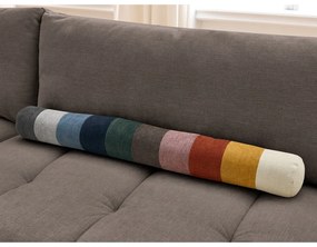 Divano angolare grigio tortora allungabile e con contenitore (penisola a sinistra/a L) con rivestimento in ciniglia Fuji – Bobochic Paris