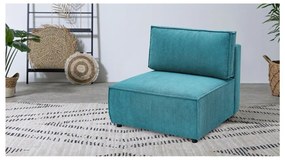 Modulo divano in velluto a coste blu, parte centrale Nihad modular - Bobochic Paris