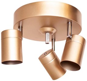 ByRydens 4200710-6501 - Faretto CORRECT 3xGU10/7W/230V dorato Ø 20 cm