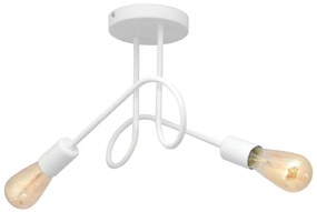 Lampadario a soffitto per bambini OXFORD 2xE27/15W/230V bianco