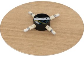 Applique LUNA 4xG9/8W/230V diametro 40 cm marrone