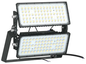 Faro Modulare LED 400W IP66, 167lm/W, Dimmerabile DALI - INVENTRONICS Colore  Bianco Naturale 4.000K, Scegli l'angolo di illuminazione 30°, Scegli le staffe dei moduli Orientabili