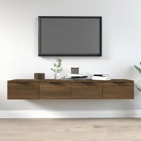 Mobili Pensili 2 Pz Marrone Rovere 68x30x20cm Legno Multistrato /