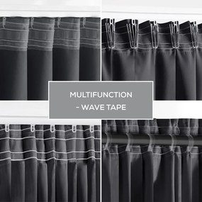 Tenda termoisolante/parzialmente oscurante grigio scuro 140x245 cm Kierra – Restilo