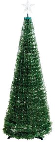 Albero luminoso natalizio 234 lampadine multicolore H 150 cm