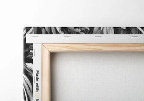 Stampa su tela – Fiori su sfondo in bianco e nero
