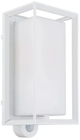 Globo 31982WS - Applique da esterno con sensore LOGANA 1xE27/60W/230V IP44 bianco