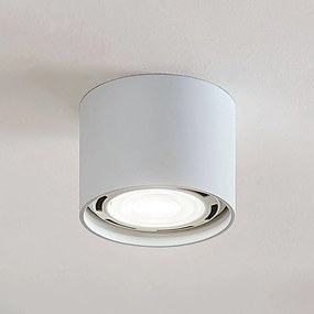 Faretto da soffitto Arcchio Mabel, Ø 12 cm, bianco, metallo, GU10 Mabel Arcchio, dimmerabile, Bianco / Opale, Cucina, Alluminio, Moderno, Faretto