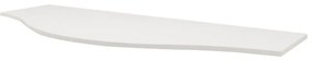 Top per lavabo Vague BADEN HAUS L 137 x H 1.6 x P 51 cm bianco mdf