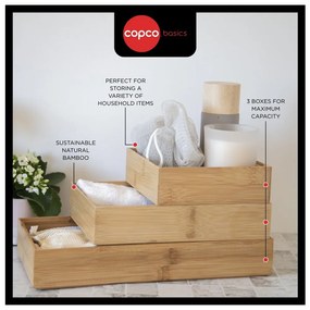 Set di 3 organizer per cassetti in bambù Copco - Kitchen Craft