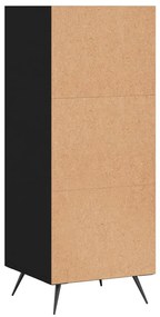 Scaffale Nero 34,5x32,5x90 cm in Legno Multistrato