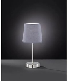 Wofi 8324.01.50.0000 - Lampada da tavolo CESENA 1xE14/42W/230V grigio