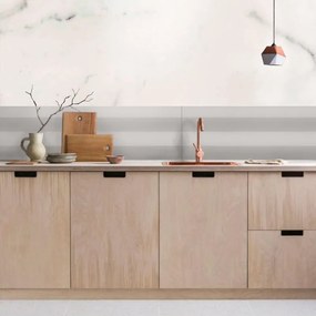 Piastrella da pavimento e rivestimento interno 100 x 300 cm Sp. 3.5 mm rettificato Estatuario in gres porcellanato bianco venato grigio opaco traffico intenso (pei 4/5) R9