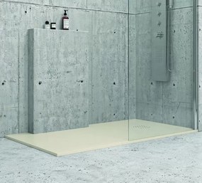 Piatto doccia 140x70 effetto pietra colore crema avorio - KAMALU