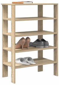 Scarpiera Rovere Sonoma 61x32x87,5 Cm İn Legno Multistrato /