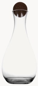 Decanter in vetro soffiato con tappo in sughero Nature, 2 L