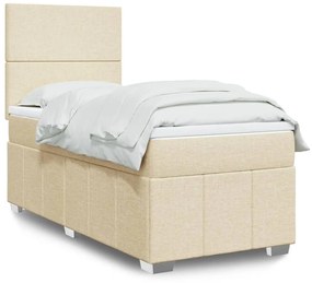 Giroletto A Molle Con Materasso Crema 90x200 Cm İntessuto /