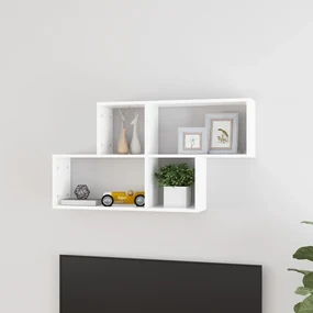 Scaffale A Parete Bianco 100x18x53 Cm İn İn Multistrato /