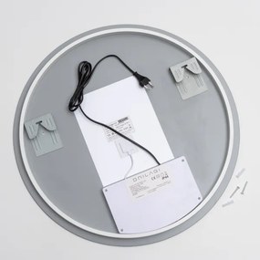 Brilagi - Specchio riscaldato a LED dimmerabile con retroilluminazione DEMI ECO LED/12W/230V Ø 60 cm IP44