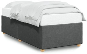 Giroletto Senza Materasso Grigio Scuro 80x200 Cm Tessuto /