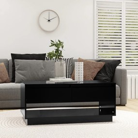 Tavolino Da Salotto Nero 102,5x55x44 Cm İn Truciolato /