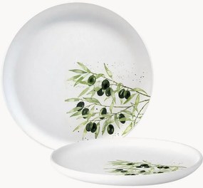 Piatto piano in New Bone China Olives