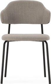 Sedie da pranzo in set grigio chiaro 4 pz Adriel – Marckeric