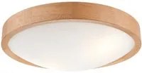 Lampada a Soffitto Anello, Marrone, Legno, 37x37x3 cm, EPIKASA