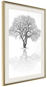 Poster  Roots or Treetop?  Cornice Quadri Cornice d'oro con passe-partout, Larghezza x Altezza Home decor 20x30