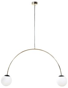 Zuma Line 1221 - Lampadario a sospensione BOW su cavo, 2xE14/10W/230V, dorato