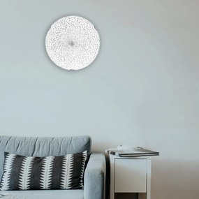 Plafoniera LED neoclassico Kris, bianco Ø 40 cm, luce naturale LUMICOM