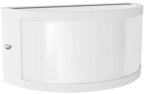 Applique Moon Design - E27 Bianca Curva per Esterni IP65